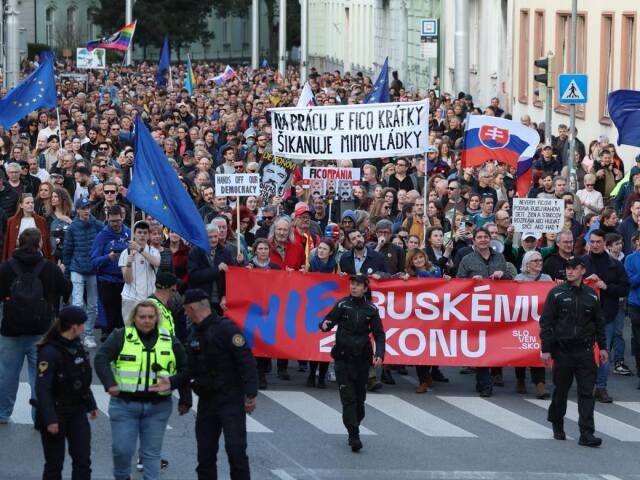 protest pochod bratislava