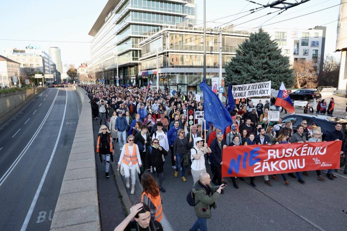 protest pochod bratislava