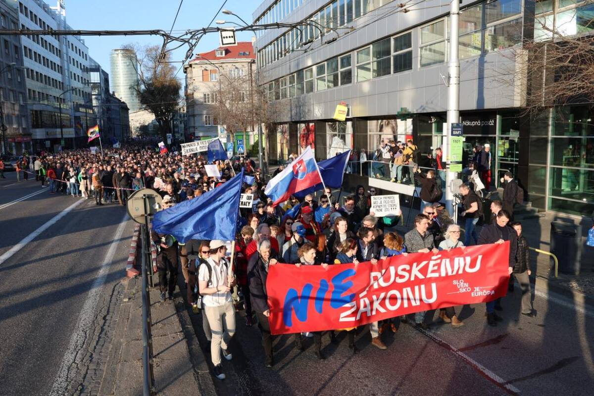 protest pochod bratislava