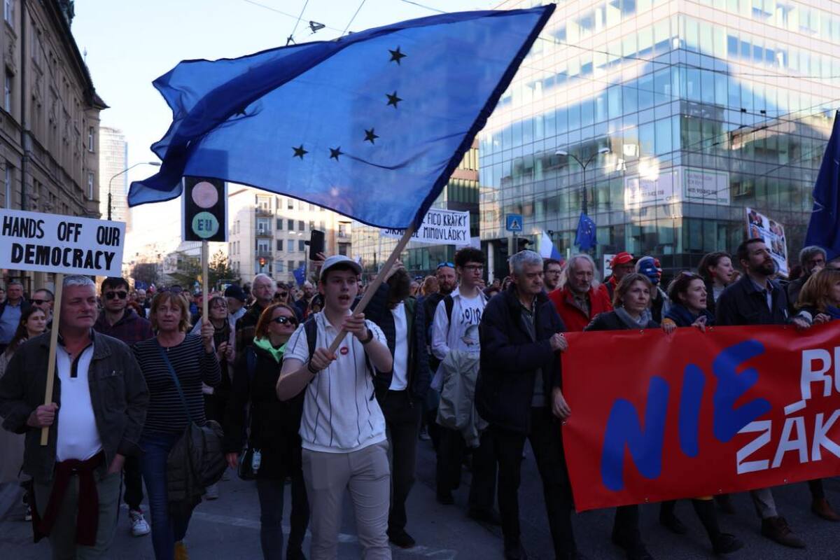 protest pochod bratislava