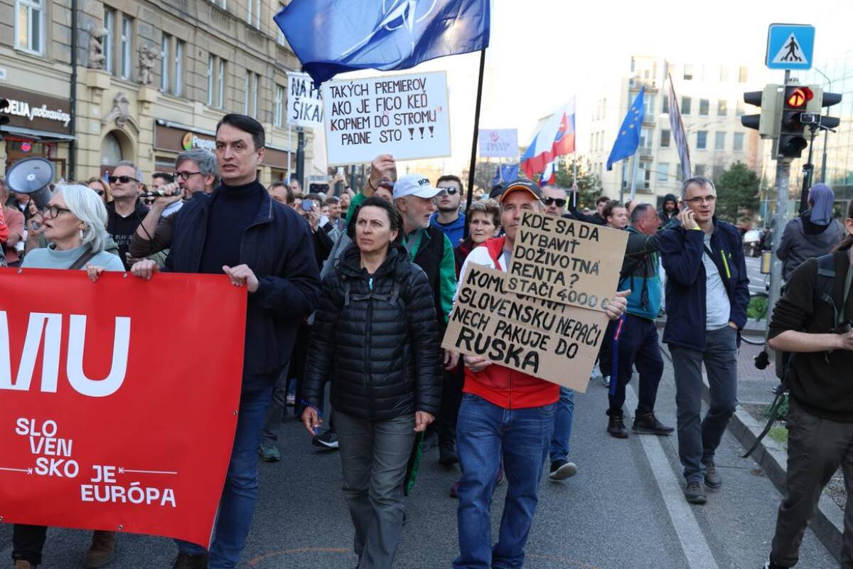 protest pochod bratislava