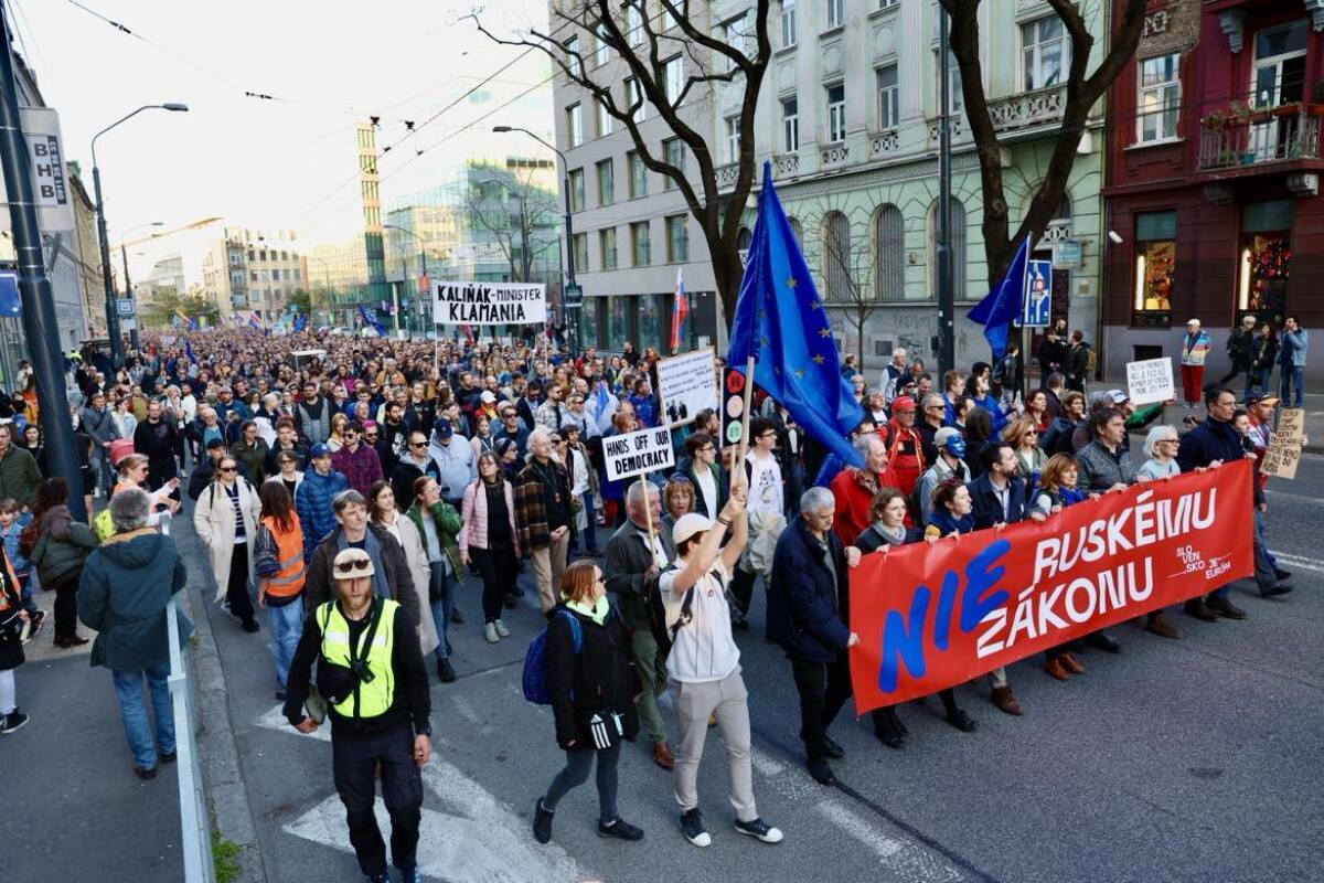 protest pochod bratislava