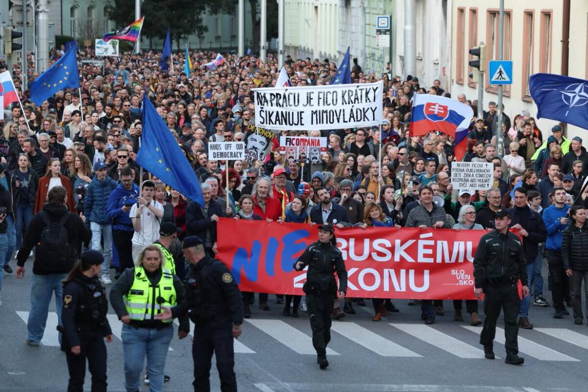 protest pochod bratislava