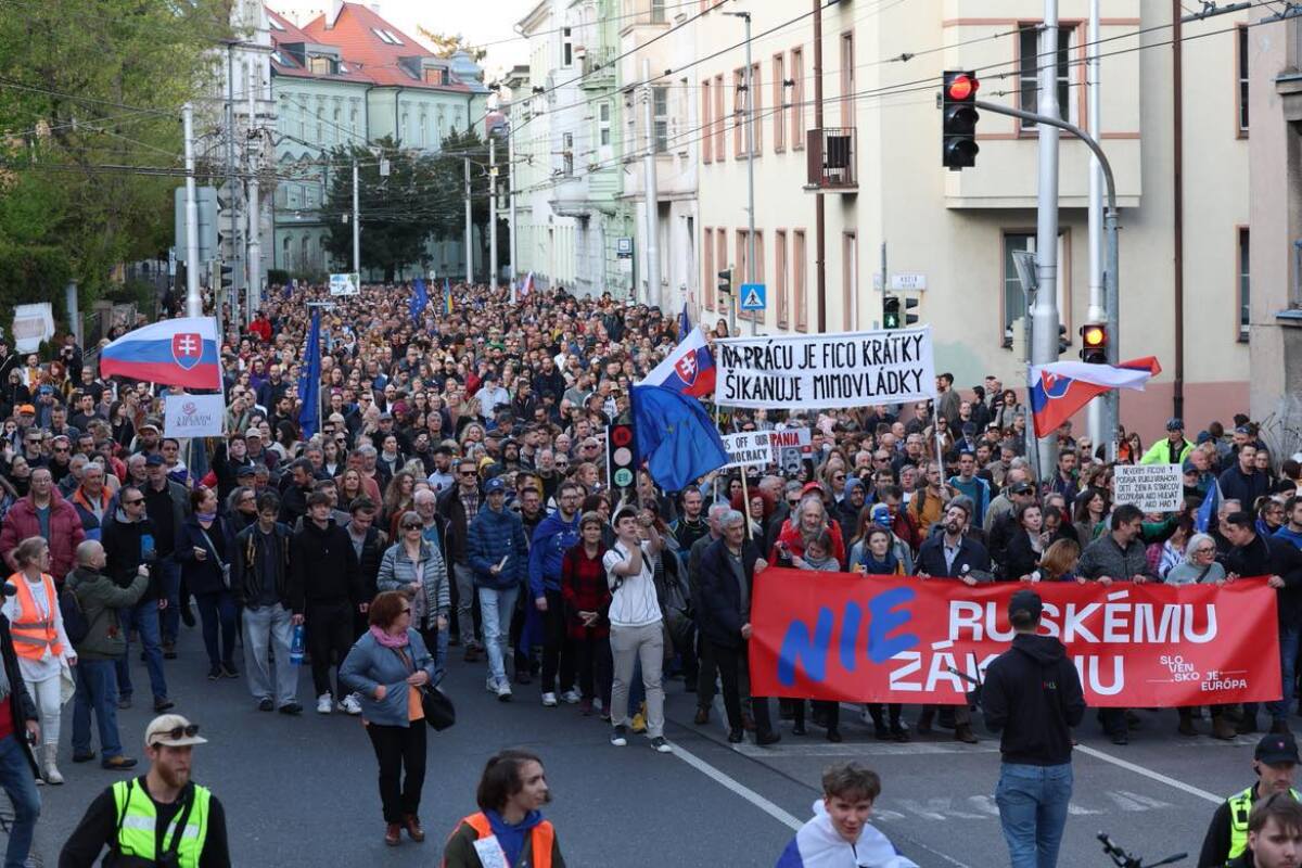 protest pochod bratislava