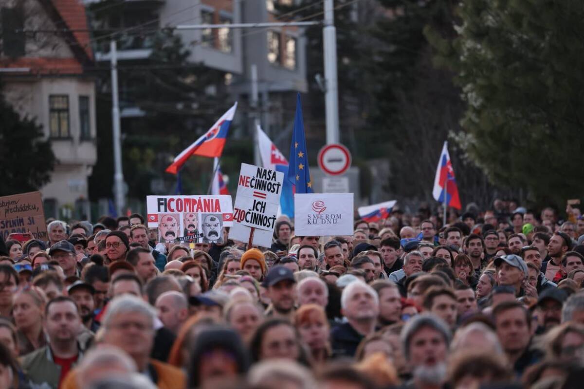 protest pochod bratislava