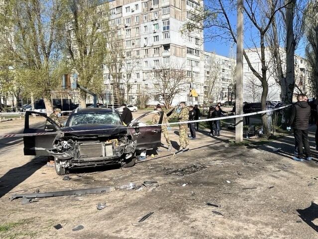výbuch auta, Dnipro