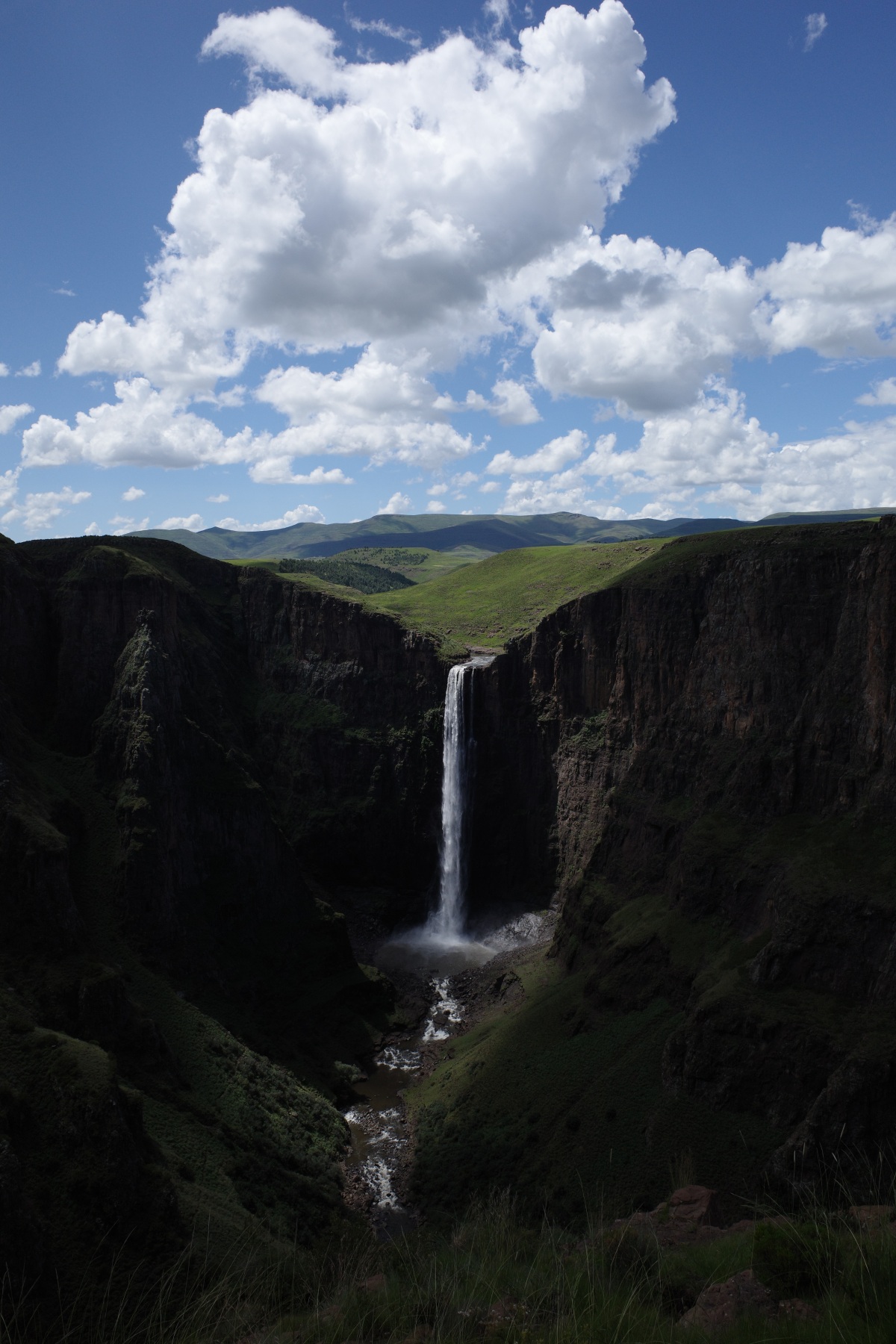 maletsunyane. vodopády, Lesotho, príroda, vodopád, turistika