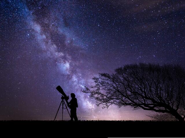 teleskop, hviezdy, planéty, noc, fotoaparát, vesmír,