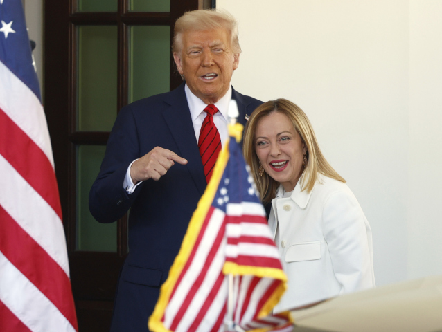 Meloniová, Trump