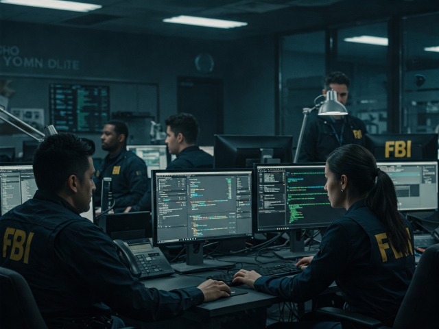AI obrázok kyberjednotky FBI