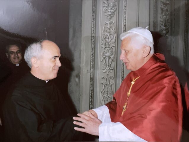 Augustinián Pavol Benedik, pápež Benedikt XVI.