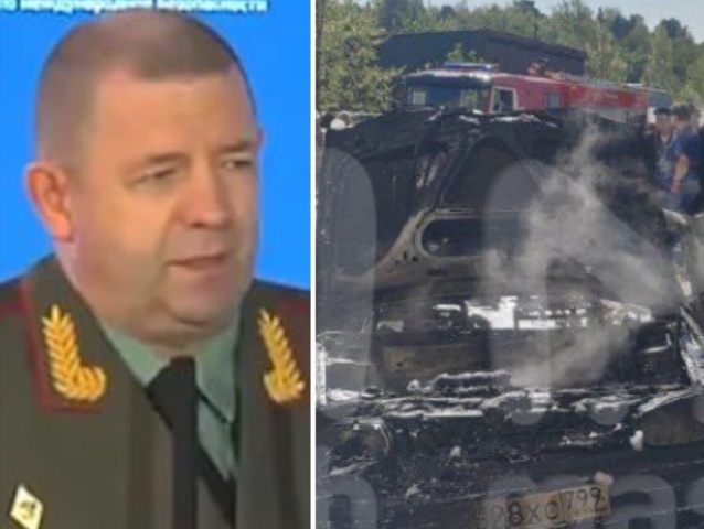 generál v Moskve, Jaroslav Moskalik, výbuch auta