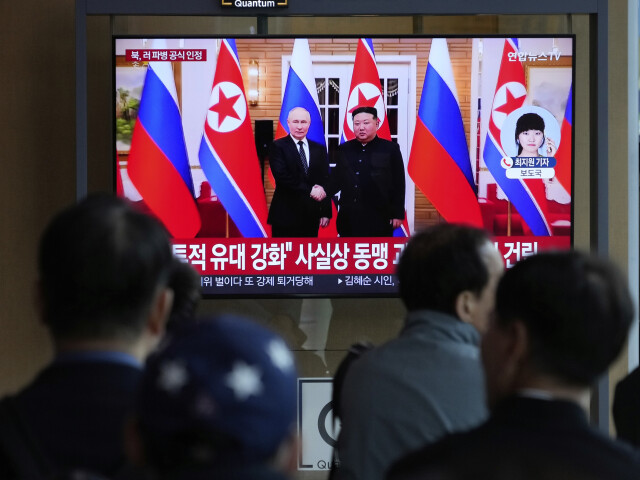 Vladimir Putin a Kim Čong-un