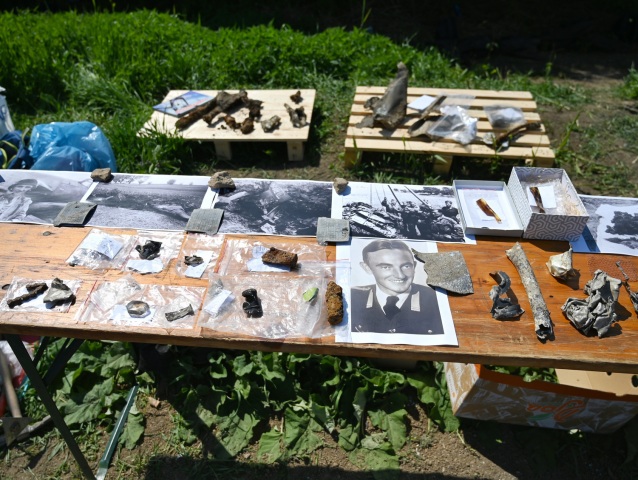 SR Brestovany výskum prezentácia vrak stíhačka Messerschmitt
