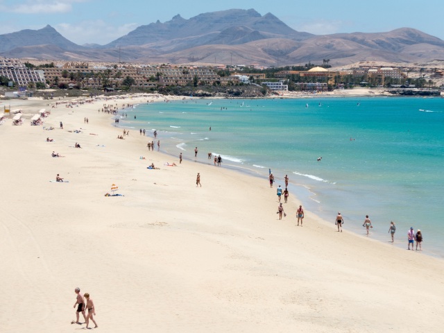 Fuerteventura, Kanárske ostrovy, pláž, dovolenka, leto, more, cestovanie
