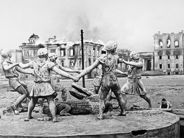zničený Stalingrad