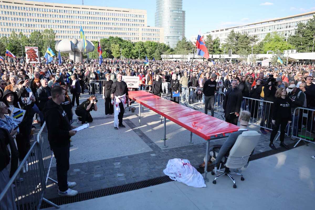Bratislavský protest 'Slovensko je Európa', 9. mája 2025