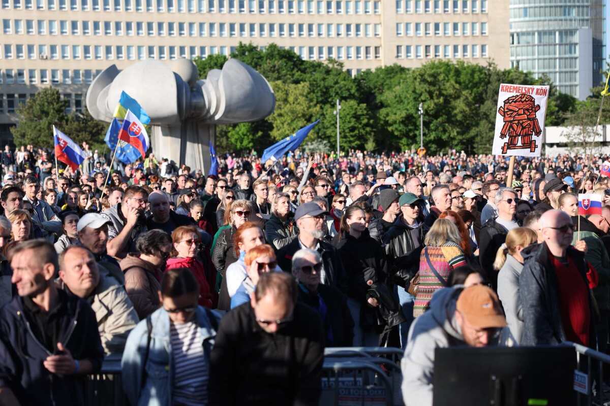 Bratislavský protest 'Slovensko je Európa'
