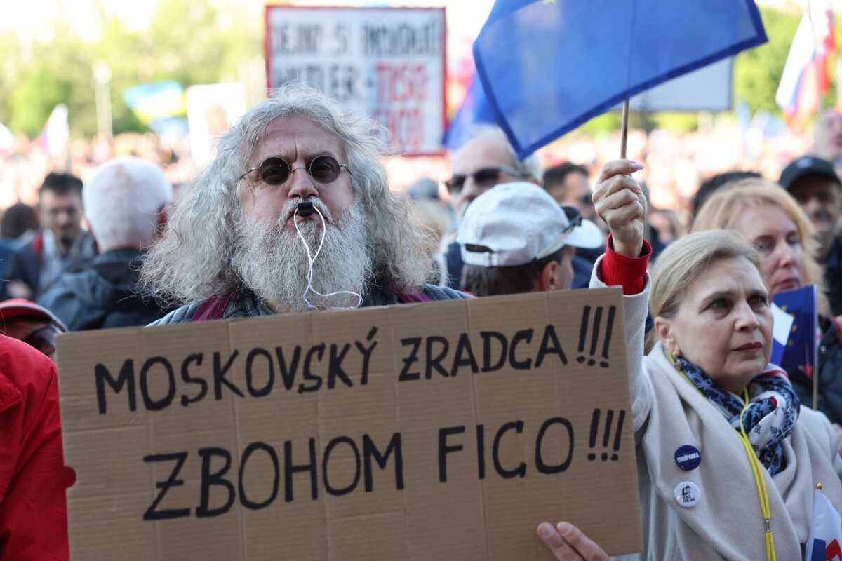 Bratislavský protest 'Slovensko je Európa'