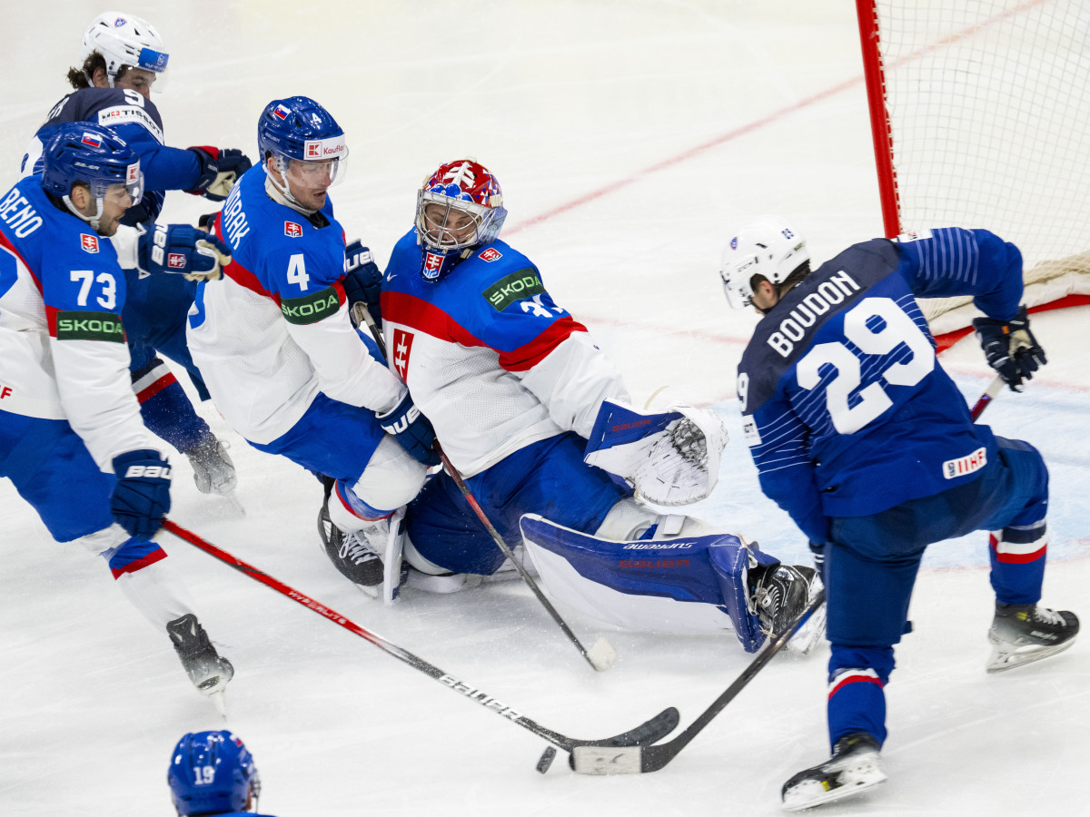 Švédsko Hokej MS2025 SR A Štokholm Francúzsko