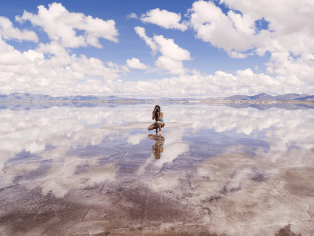 Salar de Uyuni, fotografovanie, fotoaparát, Bolívia