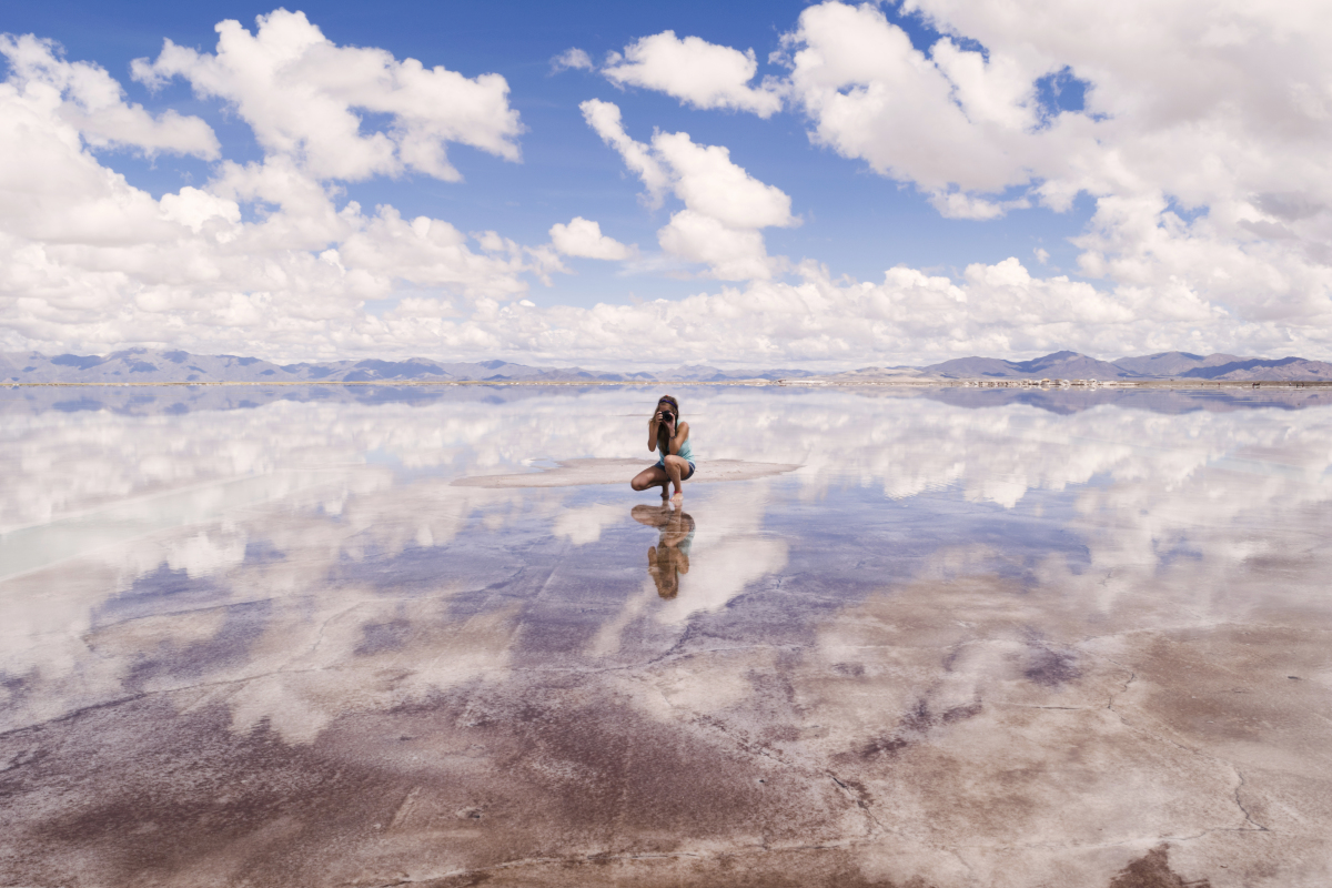 Salar de Uyuni, fotografovanie, fotoaparát, Bolívia