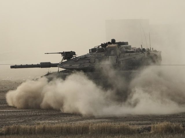 Izrael, Pásmo Gazy, tank, Palestína