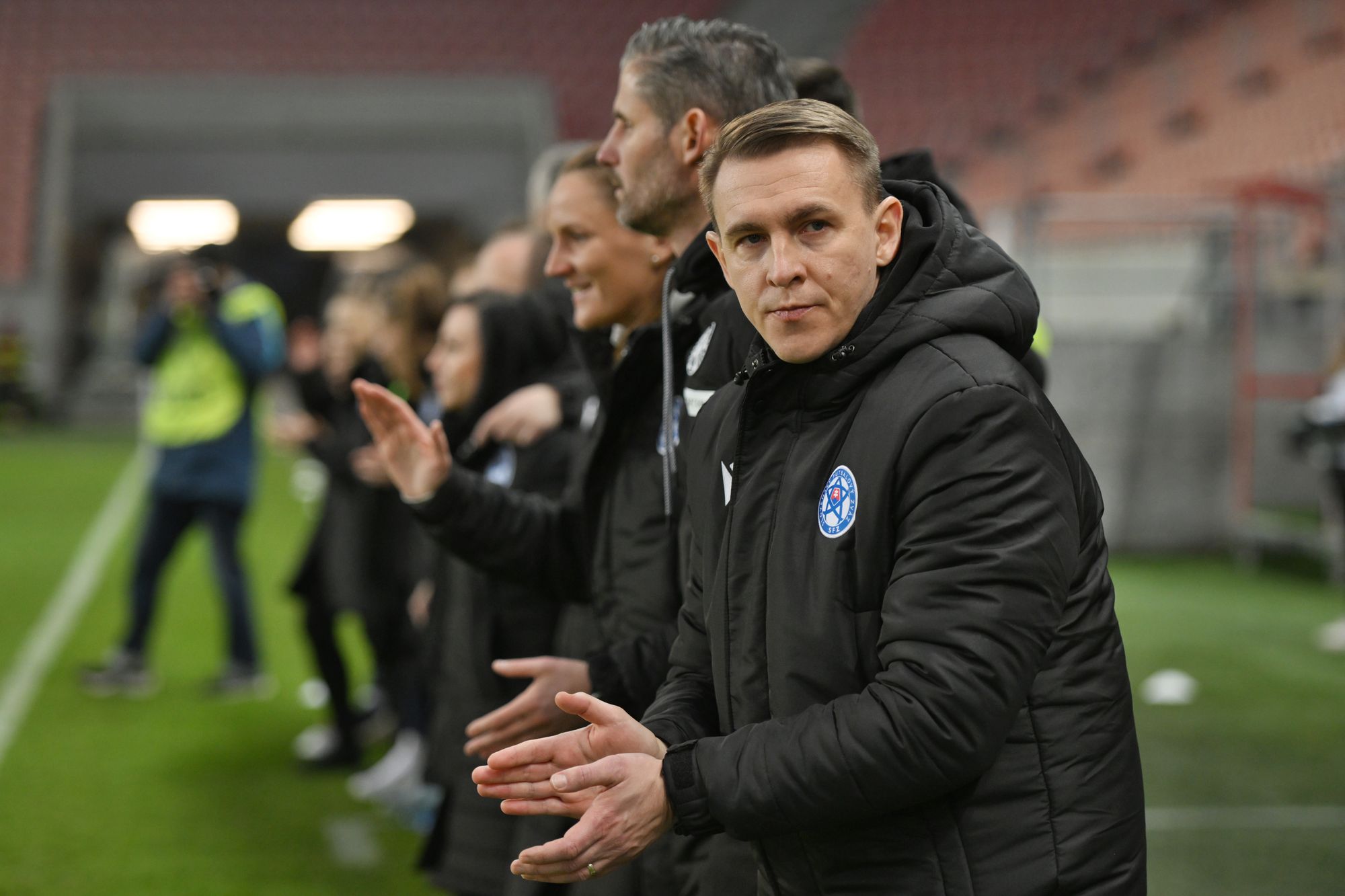 Tréner ženskej reprezentácie SR Peter Kopúň.