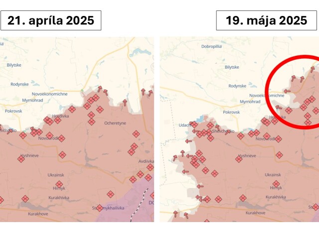 Ruskí vojaci sú na Pokrovskom smere aktívni najmä vo vyznačenej oblasti, kde sa im podarilo obsadiť úsek dôležitej cesty.
