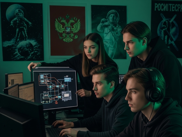 Ruskí hackeri - obrázok vytvorený umelou inteligenciou