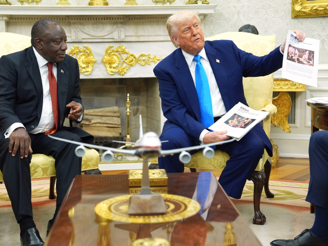 USA JAR Trump Ramaphosa prezident prijatie návšteva
