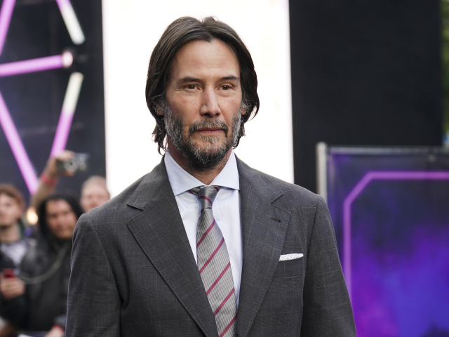Herec Keanu Reeves na slávnostnej premiére novinky Balerína. 