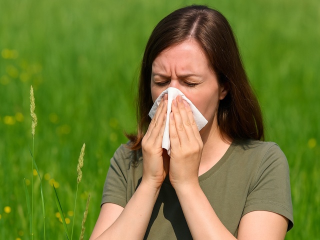 žena, alergia, alergén, peľ, NEPOUŽÍVAŤ