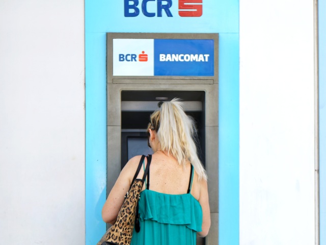 bankomat, žena, peniaze, karta, hotovosť, banka