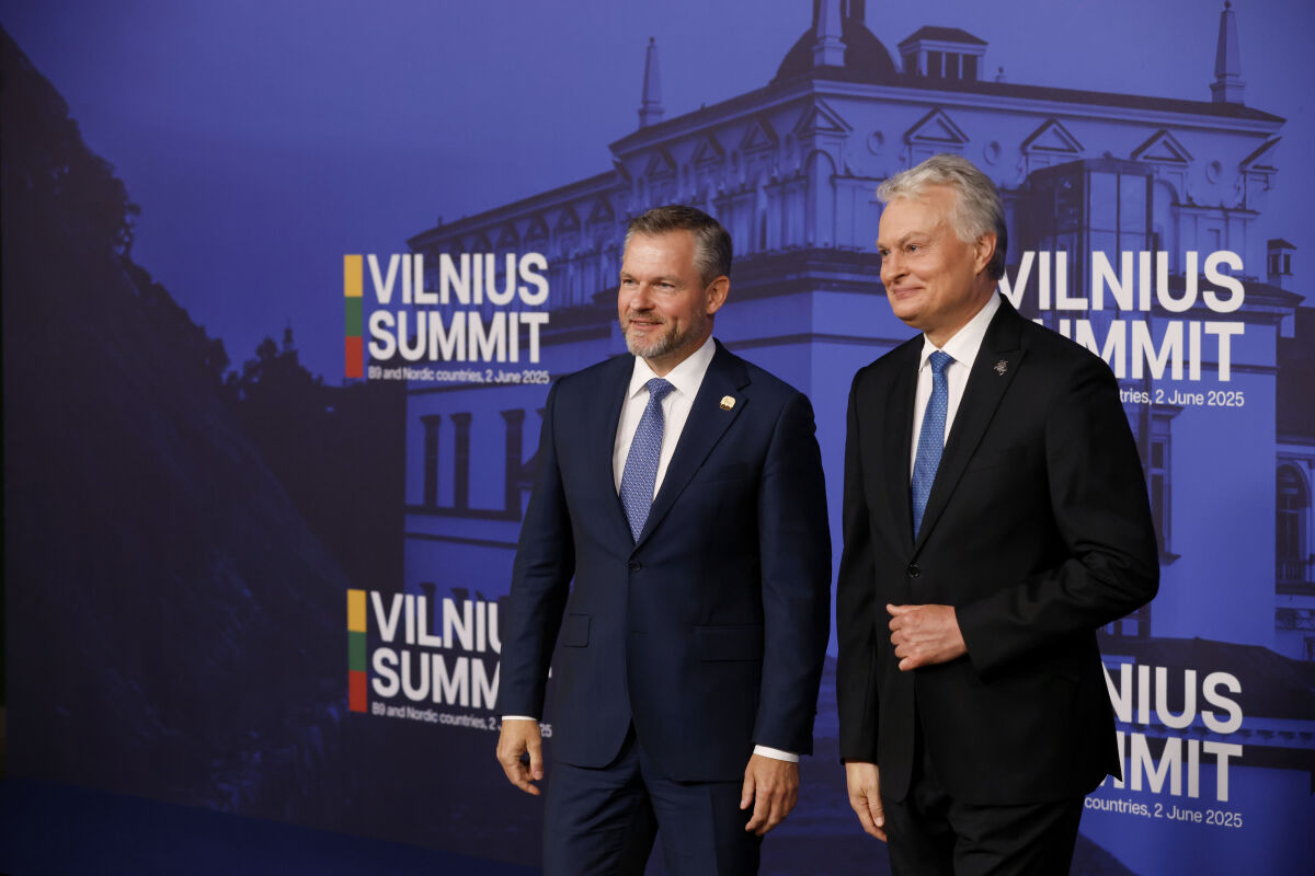 Litva B9 SR NATO summit Vilnius Nauséda Pellegrini uarus