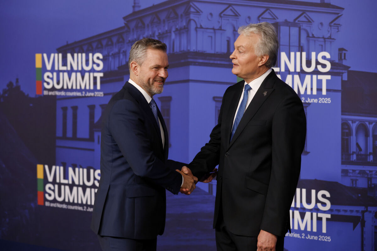 Litva B9 SR NATO summit Vilnius Nauséda Pellegrini uarus