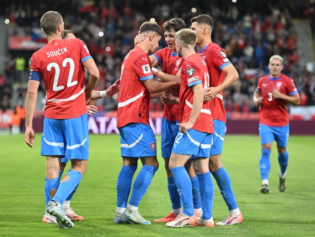 Radosť českých futbalistov.