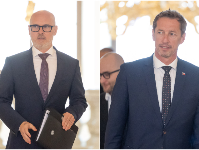 Predseda SaS Branislav Gröhling a šéf KDH Milan Majerský