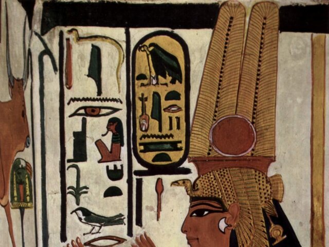 hieroglyfy, kráľovná Nefertari, Egypt