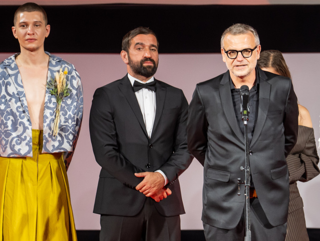 Rastislav Boroš a delegácia filmu Kronika večných snílkov