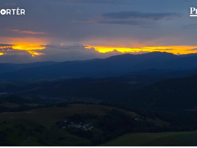 dron, západ slnka, Horehronie, mReportér