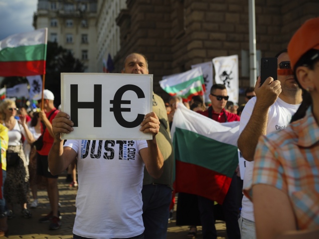 Bulgaria Euro Protest