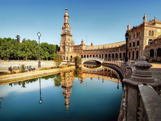 Španielsko, Sevilla, Plaza de España