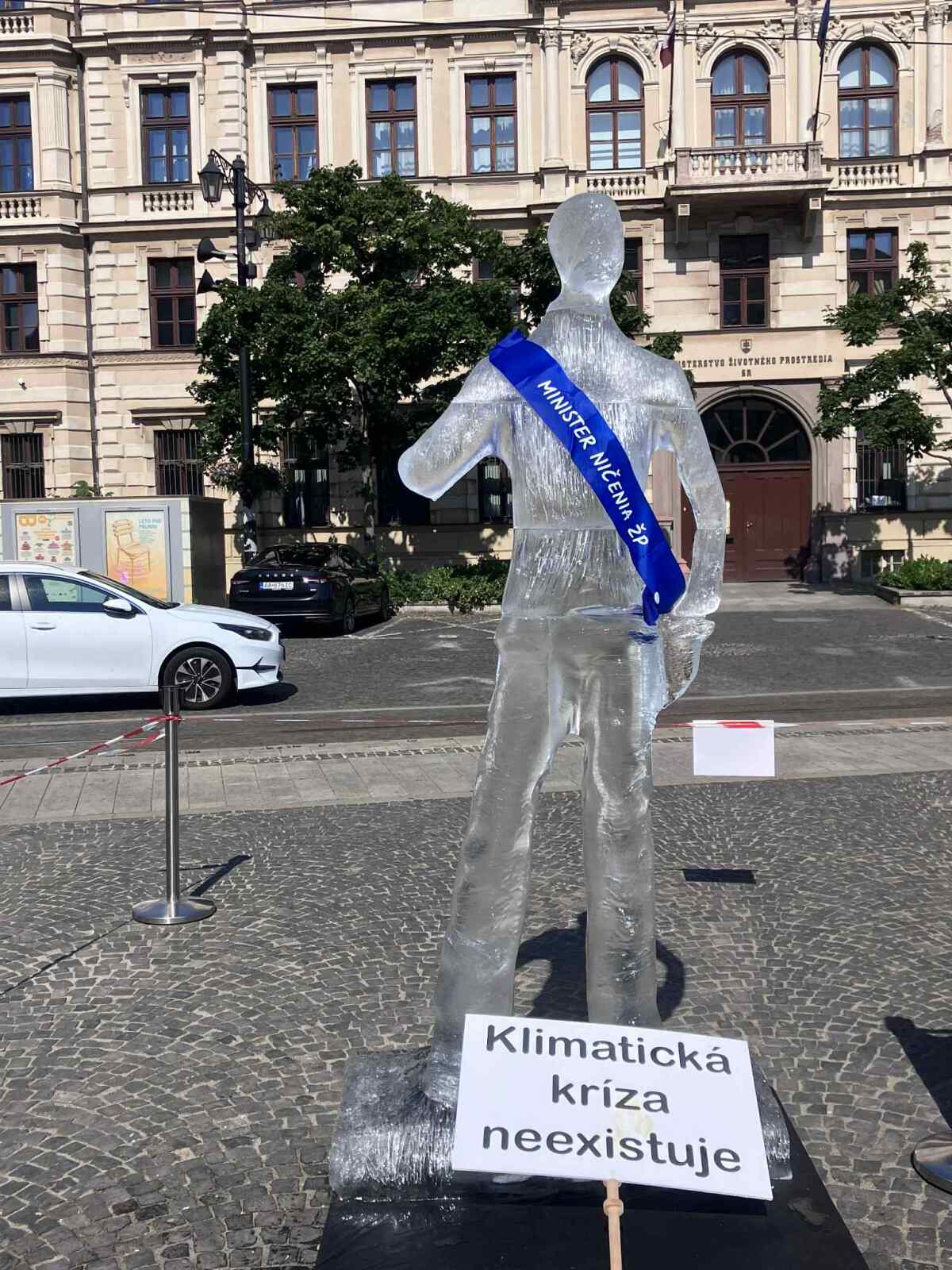 ľadová socha, Tomáš Taraba, Greenpeace