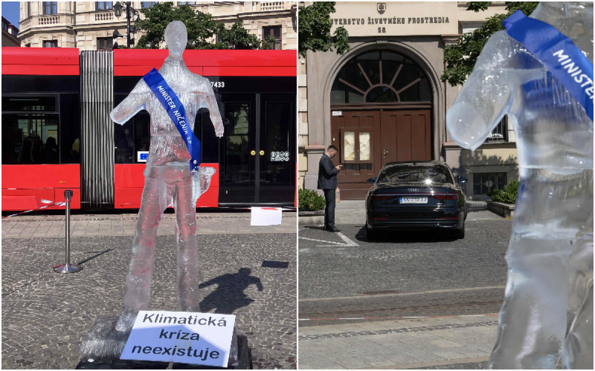 ľadová socha, Tomáš Taraba, Greenpeace