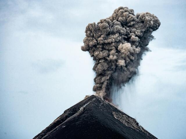 sopka, vulkán, popol, erupcia