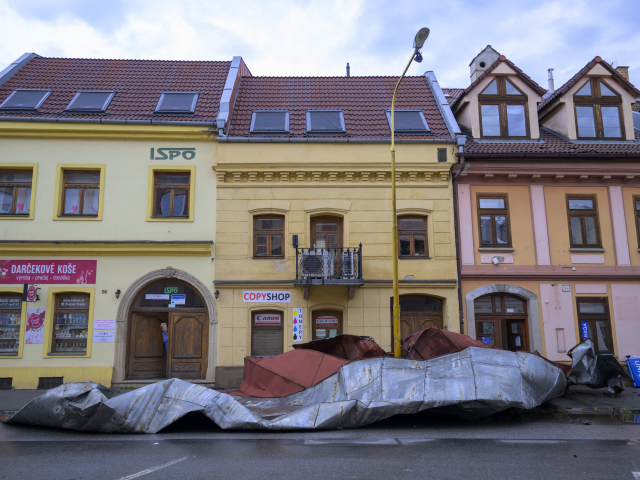 SR Prešov búrka mimoriadna situácia POX