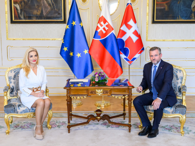 SR Prezident Pellegrini MK Šimkovičová prijatie BAX