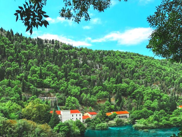 Chorvátsko, Krka, vodopád