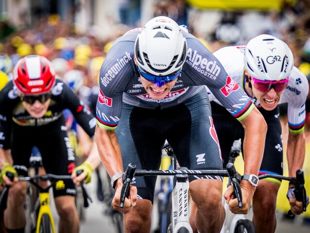 Jonas Vingegaard ,Mathieu van der Poel, Tadej Pogačar